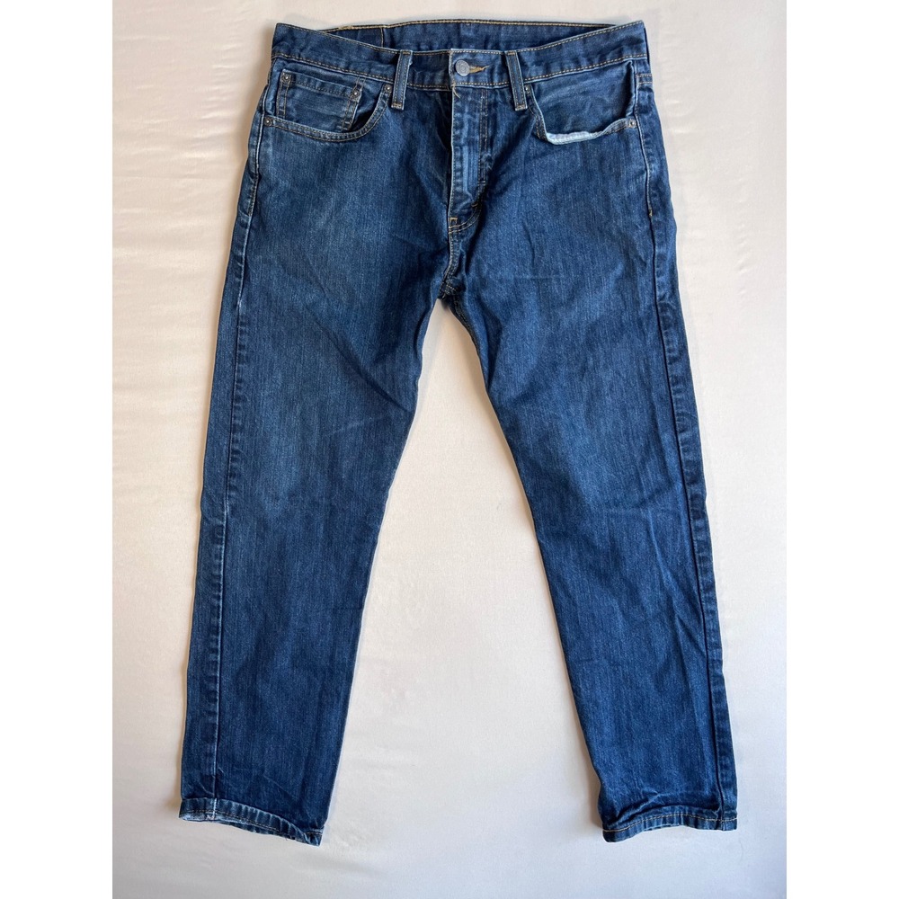 Levis 502 Regular Taper Jeans Dark Wash Indigo Denim W32 L30